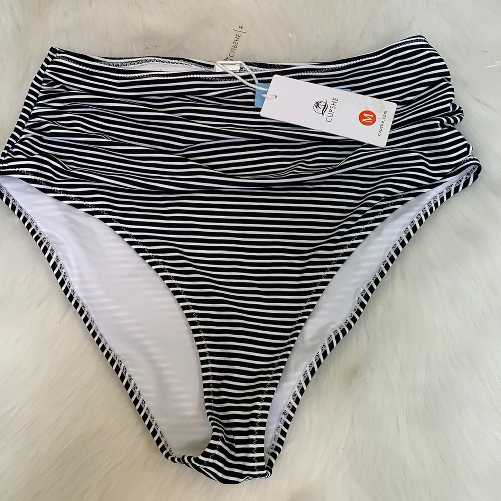 Cupshe Women’s High Waist Bikini Swim Bottoms New
